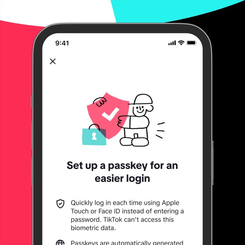 Launched TikTok Passkey Authentication
